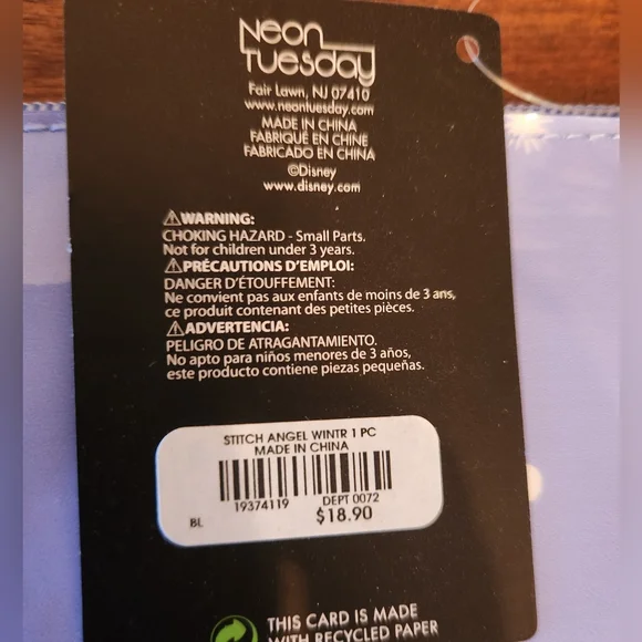 Stitch & Angel Winter PU Cosmetic Bag NWT - Picture 5 of 5